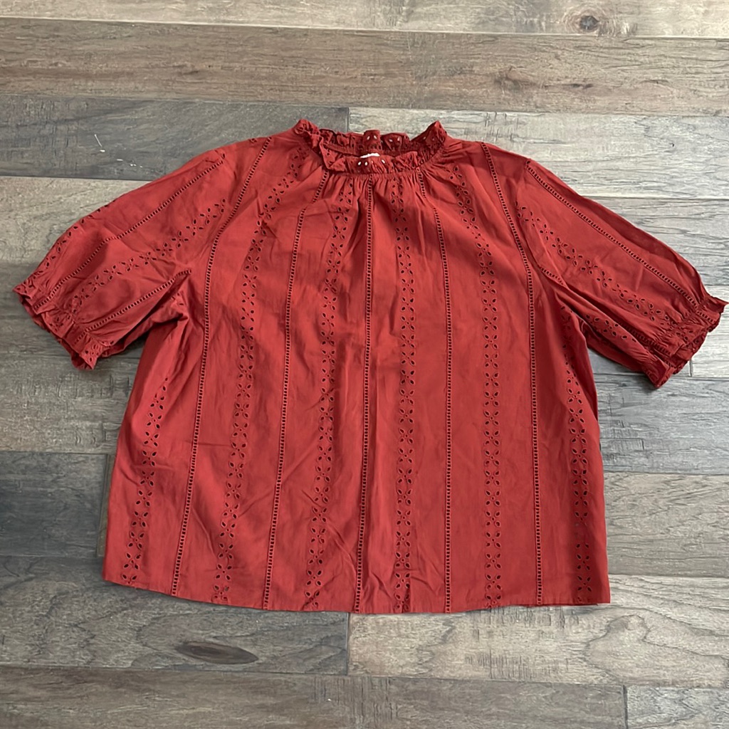 Universal Thread Rust Eyelet Blouse